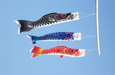 日本传统礼品 鲤鱼旗 鱼旗 海盗风向幡 多规格多色入
